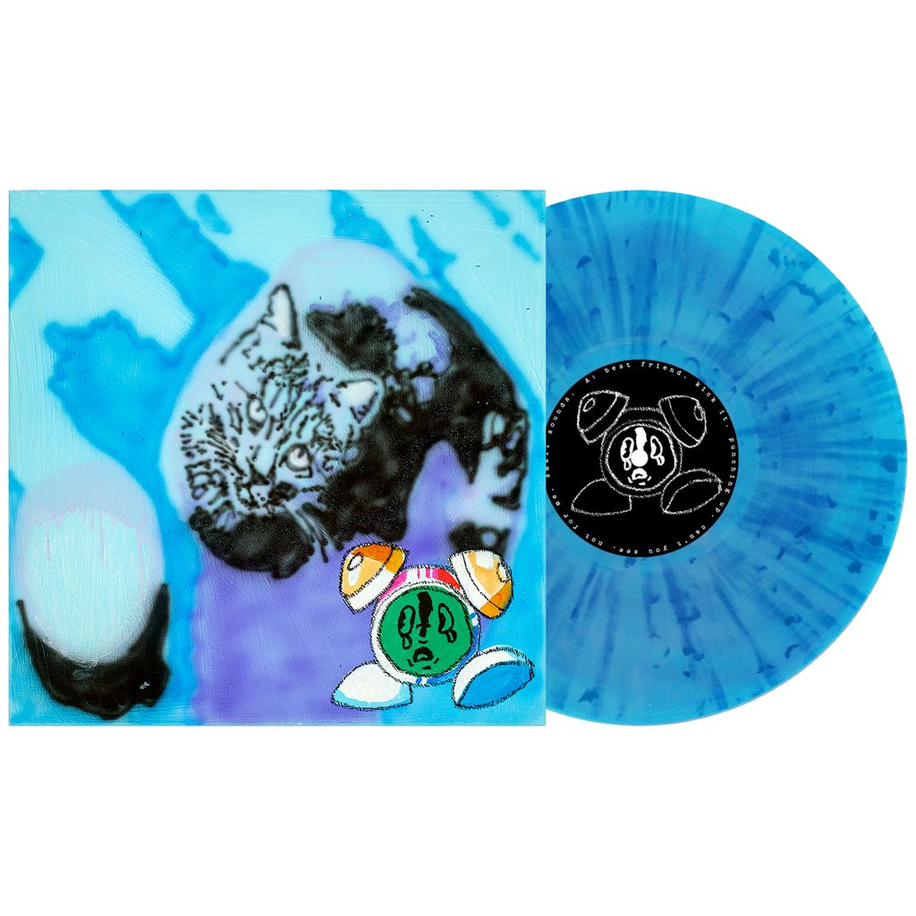 Garage Sale - Any Day Now LP - Neon Blue w/ White Black and Blue