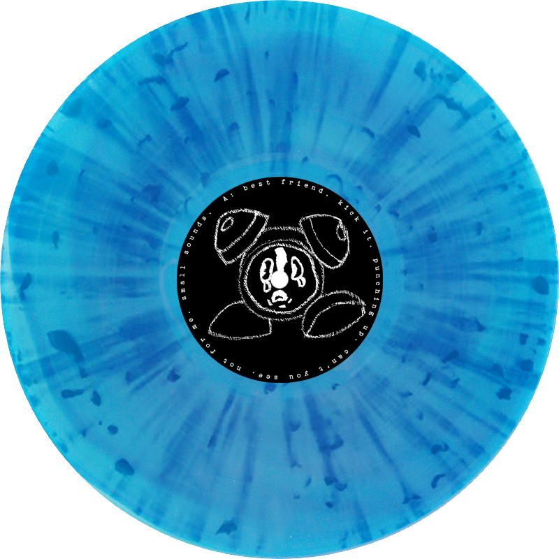 Garage Sale - Any Day Now LP - Neon Blue w/ White Black and Blue